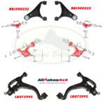 LAND ROVER FRONT SUSPENSION UPPER & LOWER ARM SET x4 LR3 MR0075 LR075995 LR075993 RBJ500232 RBJ500222 AM4x4