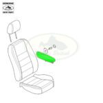 LAND ROVER RH SEAT ARM REST RH ALPACA RANGE SPORT 06-09 HAI500090SMS OEM