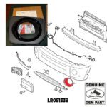 LAND ROVER FRONT FOG LAMP BEZEL RIGHT RH LR4 DISCOVERY 4 LR051338 OEM