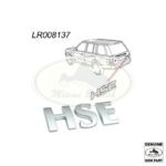 LAND ROVER REAR TAIL TITANIUM DECAL EMBLEM BADGE HSE RANGE 03-12 LR008137 GENUINE