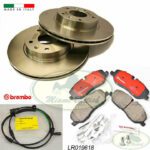 LAND ROVER FRONT BRAKE ROTOR DISC - PAD - SENSOR SET RR SPORT MR0106B BREMBO