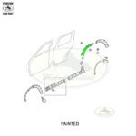 LAND ROVER REAR FLARE WHEELARCH MOULDING RH PAINTED LR3 LR4 LR010627 PAINTED