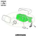 LAND ROVER REAR VIEW MIRROR LH RANGE 10-12 LR043686 OEM