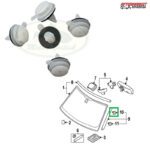 LAND ROVER CLIP PILLAR SET x5 LR4 RANGE SPORT LR053837 ROVERSUSA