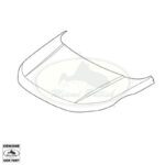 LAND ROVER HOOD RANGE EVOQUE 5 DOORS LR123437 OEM