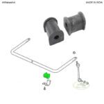 LAND ROVER REAR SUSPENSION BAR BUSH BUSHING SET x2 DISCOVERY II RBX101710 ALLMAKES4x4