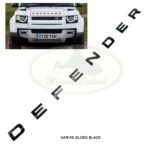 LAND ROVER HOOD DECAL NARVIK GLOSS BLACK DEFENDER LR130857 GENUINE
