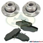 LAND ROVER FRONT BRAKE PAD & ROTOR DISC SET DISCOVERY 2 II MR0128 ALLMAKES4x4