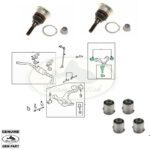 LAND ROVER BALL JOINT WITH BUSHING SET RH LH LR4 RANGE SPORT 06-13 ROV0192 OEM