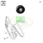 LAND ROVER IDLER PULLEY LR3 LR4 V6 4.0L LR000737 OEM