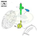 LAND ROVER CLUTCH SLAVE CYLINDER ADAPTOR & VALVE DEFENDER 07-15 LR068979 LR068982 LR068981 OEM