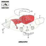 LAND ROVER REAR VIEW MIRROR ASSEMBLY RH RR SPORT 14 LR065392 GENUINE