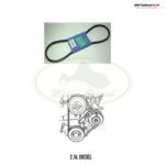LAND ROVER POLYVEE ALTERNATOR BELT DEFENDER 83-97 2.5L PETROL 200TDI ETC7939 AM