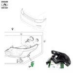 LAND ROVER HEADLAMP MOUNT BRACKET LH LEFT RANGE SPORT LR054699 OEM