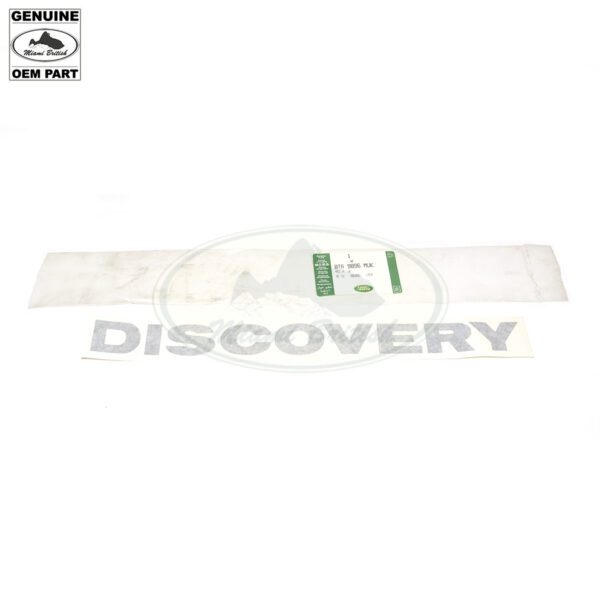 LAND ROVER TAIL DOOR GATE DECAL MID SILVER DISCOVERY 1 BTR9896MUK GENUINE