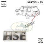 LAND ROVER REAR TAIL BRUNEL DECAL EMBLEM BADGE HSE RANGE M62 03-05 DAM500020LPO GENUINE