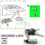 LAND ROVER REAR END DOOR BARREL & KEY UNCODED FREELANDER CWC102370 GENUINE