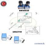 LAND ROVER CONTROL ARM REAR BUSHINGS SET RR SPORT 06-13 LR063744 RHF500130 ROV0180 LEMF