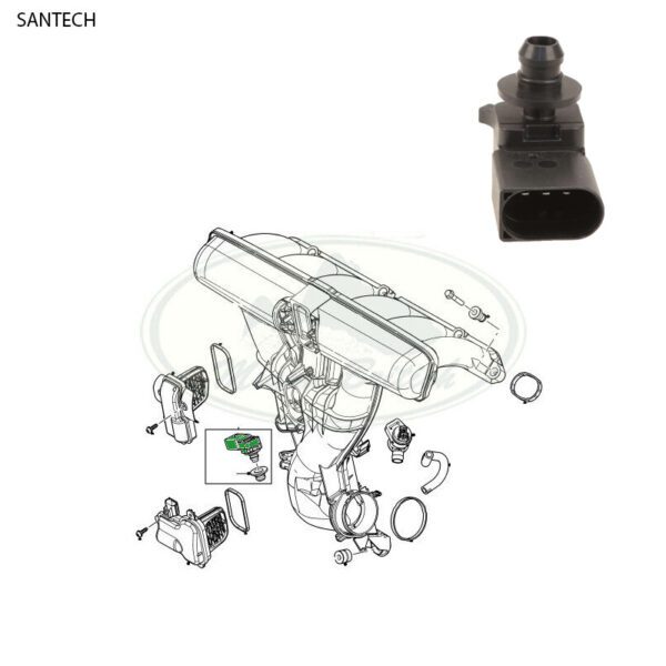 LAND ROVER INLET MANIFOLD MAP SENSOR LR2 FREELANDER 2 3.2L LR002566 SANTECH