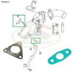 LAND ROVER EXHAUST MANIFOLD GASKET SET DEFENDER 2.4L DURATORQ LR007168 1331076 AM