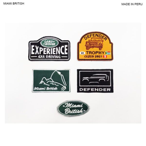 LAND ROVER EMBROIDERED PATCH BADGE SET EXPERIENCE DEFENDER TROPHY OVAL MB ROV0229 MB