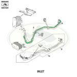 LAND ROVER OIL COOLER INLET TUBE RANGE 02-09 UBP500380 GENUINE