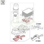 LAND ROVER OIL COOLER GASKET x2 RANGE SPORT RANGE 4.4L DIESEL LR113004 LR113003 OEM