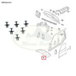LAND ROVER TRIM CLIP BLACK PLASTIC x6 RANGE 03-12 EYQ100130 AM