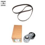 LAND ROVER PRIMARY BELT W/ PULLEY RANGE SPORT LR3 LION DIESEL V6 2.7L PQS500370 PQG500250 GENUINE