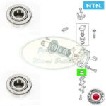 LAND ROVER LOWER SWIVEL PIN BEARING x2 RANGE CLASSIC DEFENDER DISCOVERY I 606666 NTN