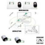 LAND ROVER CONTROL ARM REAR BUSHINGS SET RR SPORT 06-13 LR063744 RHF500130 ROV0180 OEM