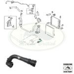 LAND ROVER RADIATOR TO COOLER HOSE RANGE 10-12 5.0L V8 LR010891 OEM