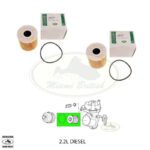 LAND ROVER DIESEL 2.2L LR2 FREELANDER 2 RANGE EVOQUE OIL FILTER x2 LR001247 GENUINE