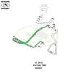 LAND ROVER POWER STEERING HOSE RHD RANGE SPORT 10-13 3.0L DIESEL LR031835 OEM