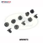 LAND ROVER PLASTIC RIVET BLACK SET x10 DENFENDER 87-06 AFU1075 AM