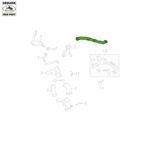 JAGUAR RADIATOR TOP HOSE XK 06-14 C2P24285 OEM