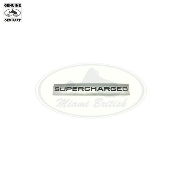 LAND ROVER SUPERCHARGED REAR TAIL GATE DECAL EMBLEM BADGE RANGE 13-15 LR113647 OEM