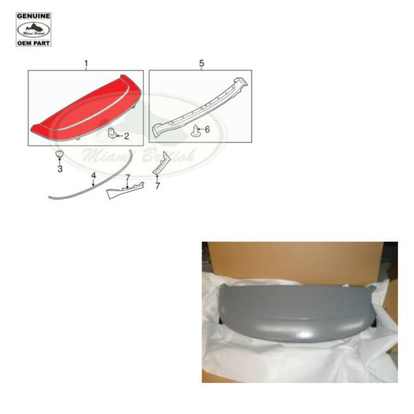 LAND ROVER FRONT BONNET REAR SEAL RANGE 03-12 LR018823 GENUINE