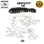 LAND ROVER BUMPER MOUNTING SIDE BRACKET LH RANGE SPORT 14 - 19 LR076777 GENUINE