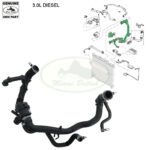 LAND ROVER HOSE ENGINE TO RADIATOR LR4 DISCOVERY 4 RANGE SPORT LR025969 GENUINE