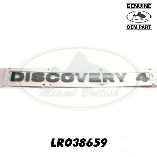 LAND ROVER TITAN REAR TAIL GATE PLATE DECAL BADGE DISCOVERY 4 LR4 LR038659 OEM