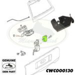 LAND ROVER REAR DOOR TAIL GATE LOWER LATCH LH RANGE 03-12 CWC000130 OEM