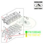 LAND ROVER STUD & NUT SET DIESEL Td5 DISCOVERY DEFENDER FN108046 TE108147 OEM