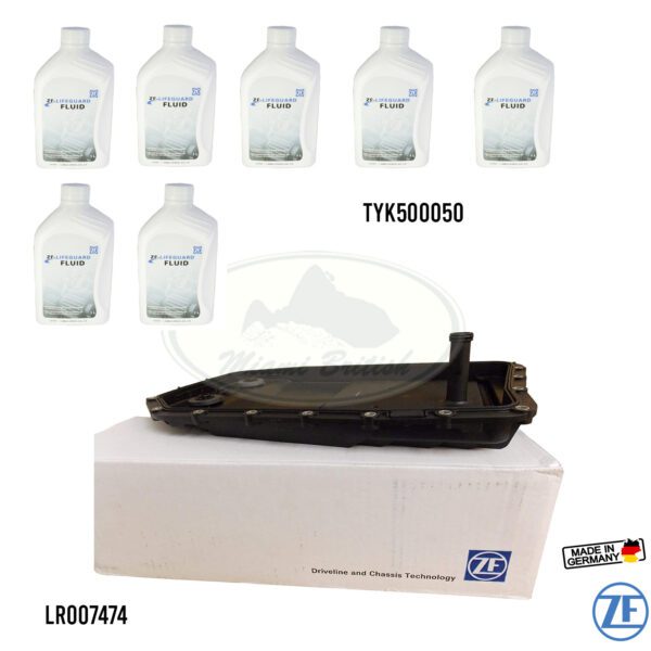 LAND ROVER TRANSMISSION OIL PAN FILTER & FLUID RANGE SPORT LR3 LR4 MR0149 LR007474 ZF