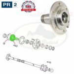LAND ROVER REAR STUB AXLE DEFENDER RANGE CLASSIC DISCOVERY 1 FTC3188 PR2 MB OE