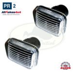 LAND ROVER SIDE MARKER CLEAR LIGHT LAMP PAIR SET RANGE P38 XGB000020 AM4x4