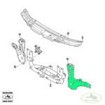 LAND ROVER HEAD LAMP LIGHT MOUNTING PANEL PLATE RH RANGE 07-12 LR011565 OEM