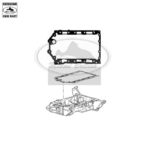 LAND ROVER OIL PAN GASKET DIESEL 2.7L & 3.0L RANGE LR3 LR4 RR SPORT LR005994 GENUINE