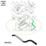 LAND ROVER CAMSHAFT COVER BREATHER TUBE DEFENDER 99-06 2.5L 5CYL LLH500160 GENUINE