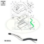 LAND ROVER CAMSHAFT COVER BREATHER TUBE DISCOVERY 2 99-05 2.5L 5CYL LLH500180 GENUINE